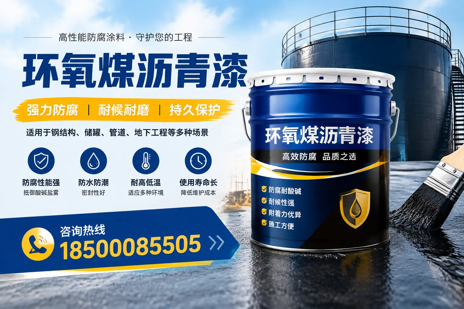 环氧煤沥青漆在工业中的应用，莒南企业的选择